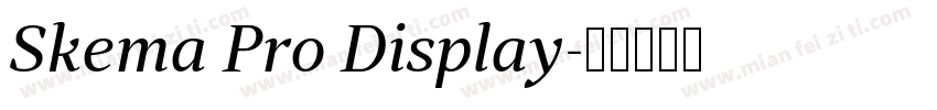 Skema Pro Display字体转换